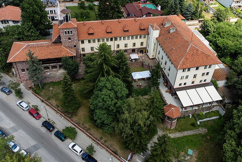 Hotel Jeravna from the sky